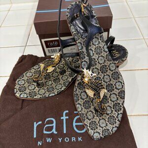 Designer Sandals with Seahorse Motif